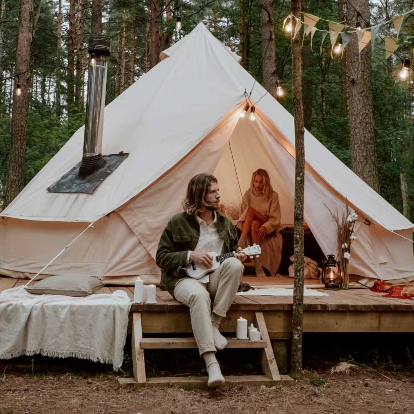 Couple Camping